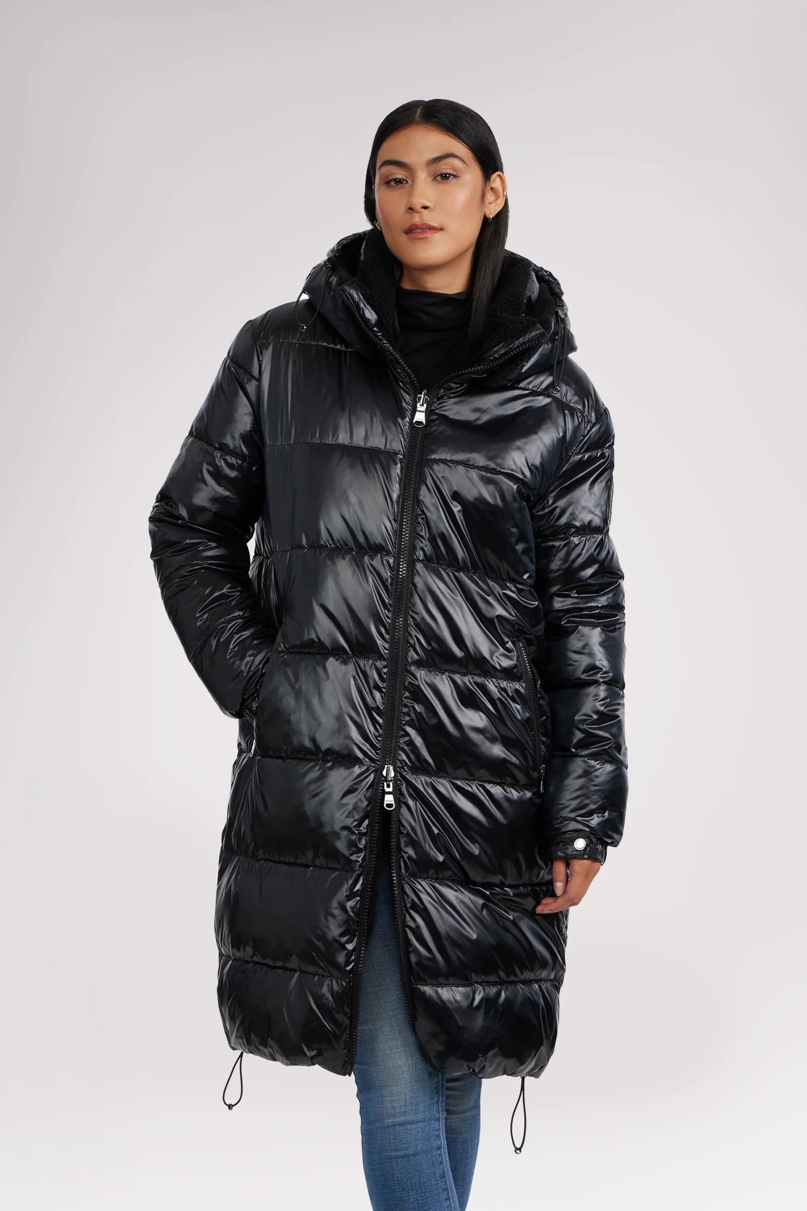 Alsephina Women's Reversible Long Puffer Jacket - Image 9
