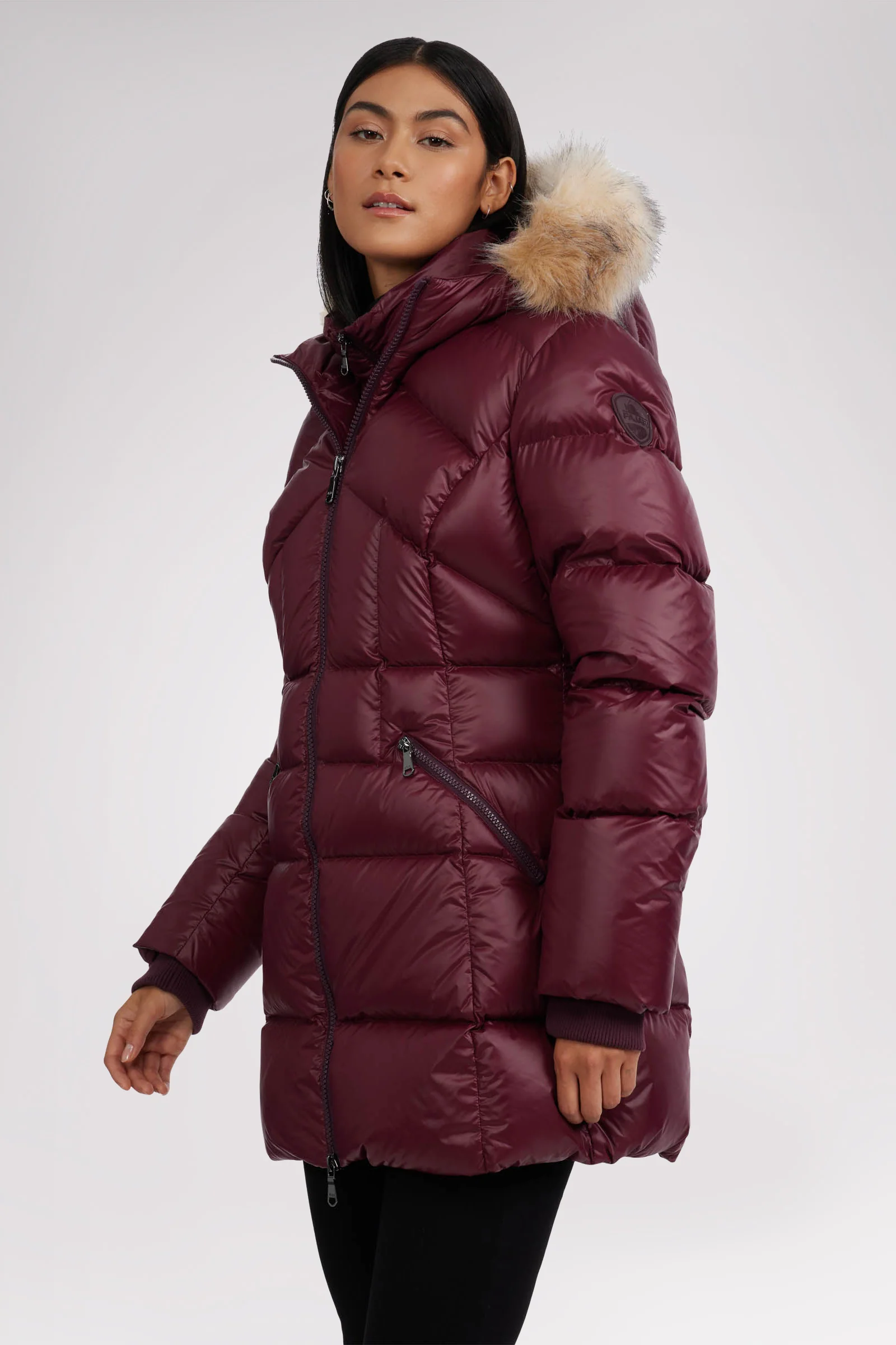 Ares Women's Puffer Jacket w/Faux Fur Trim - Image 10