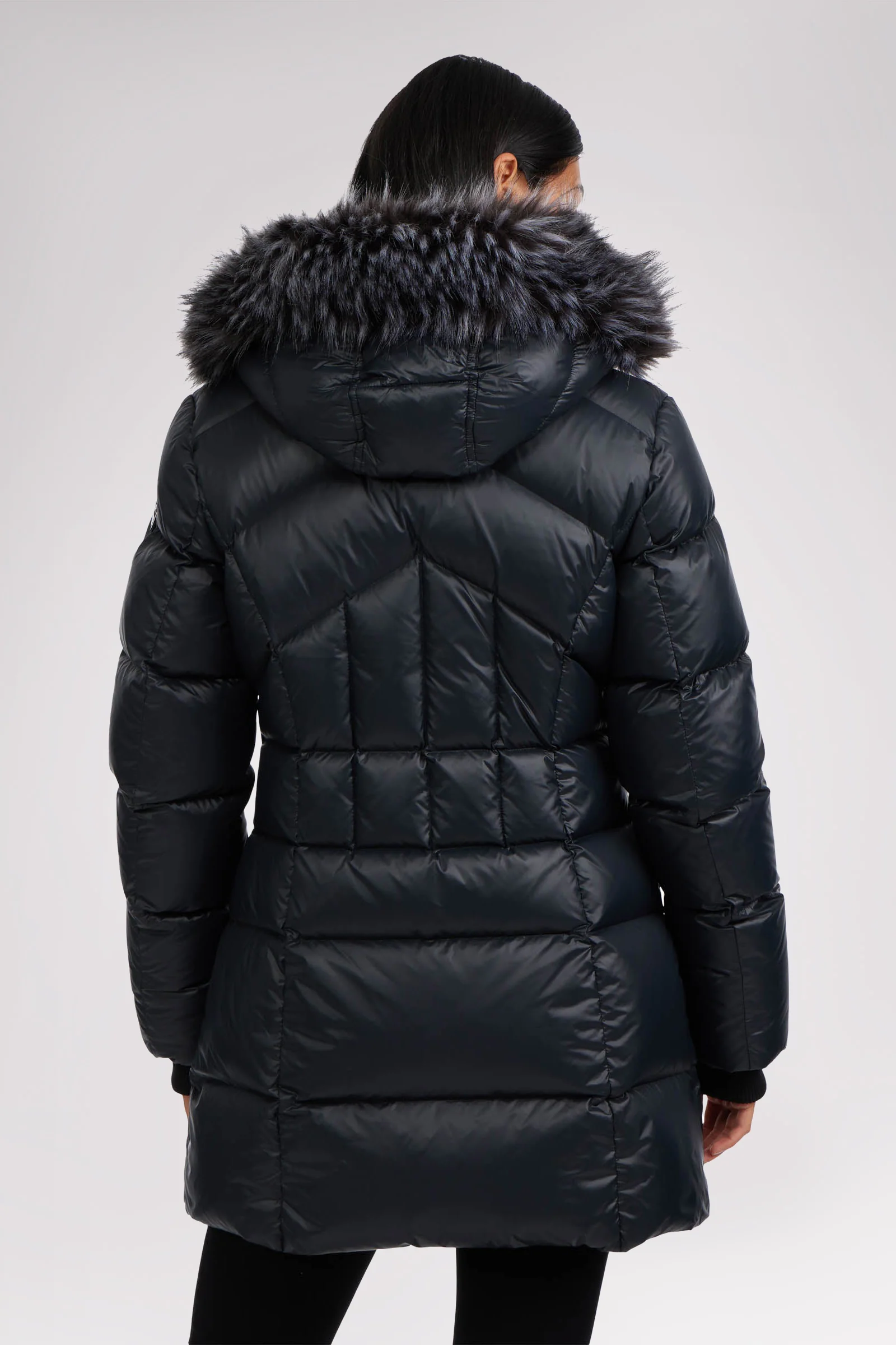 Ares Women's Puffer Jacket w/Faux Fur Trim - Image 16