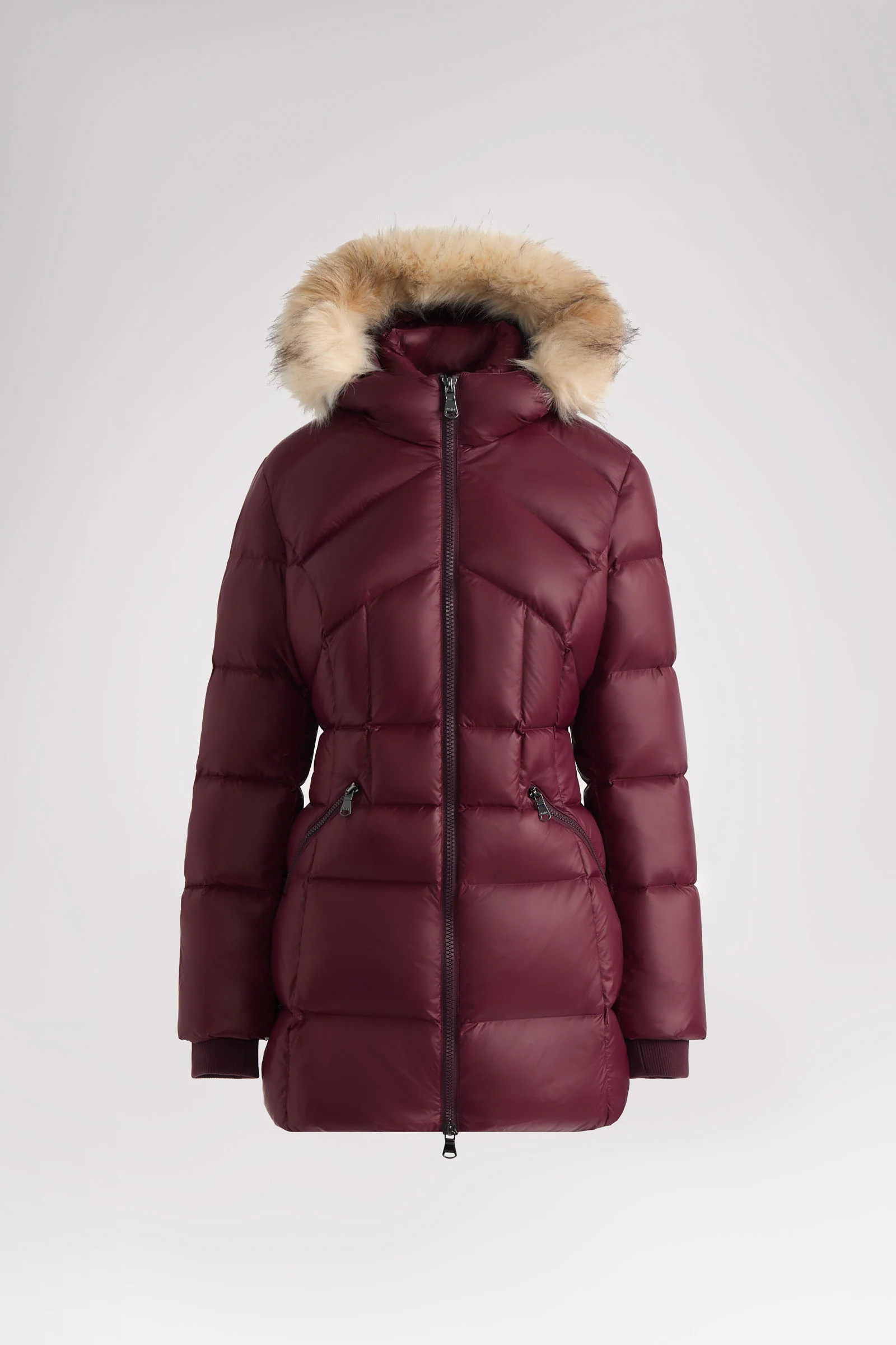Ares Women's Puffer Jacket w/Faux Fur Trim - Image 8