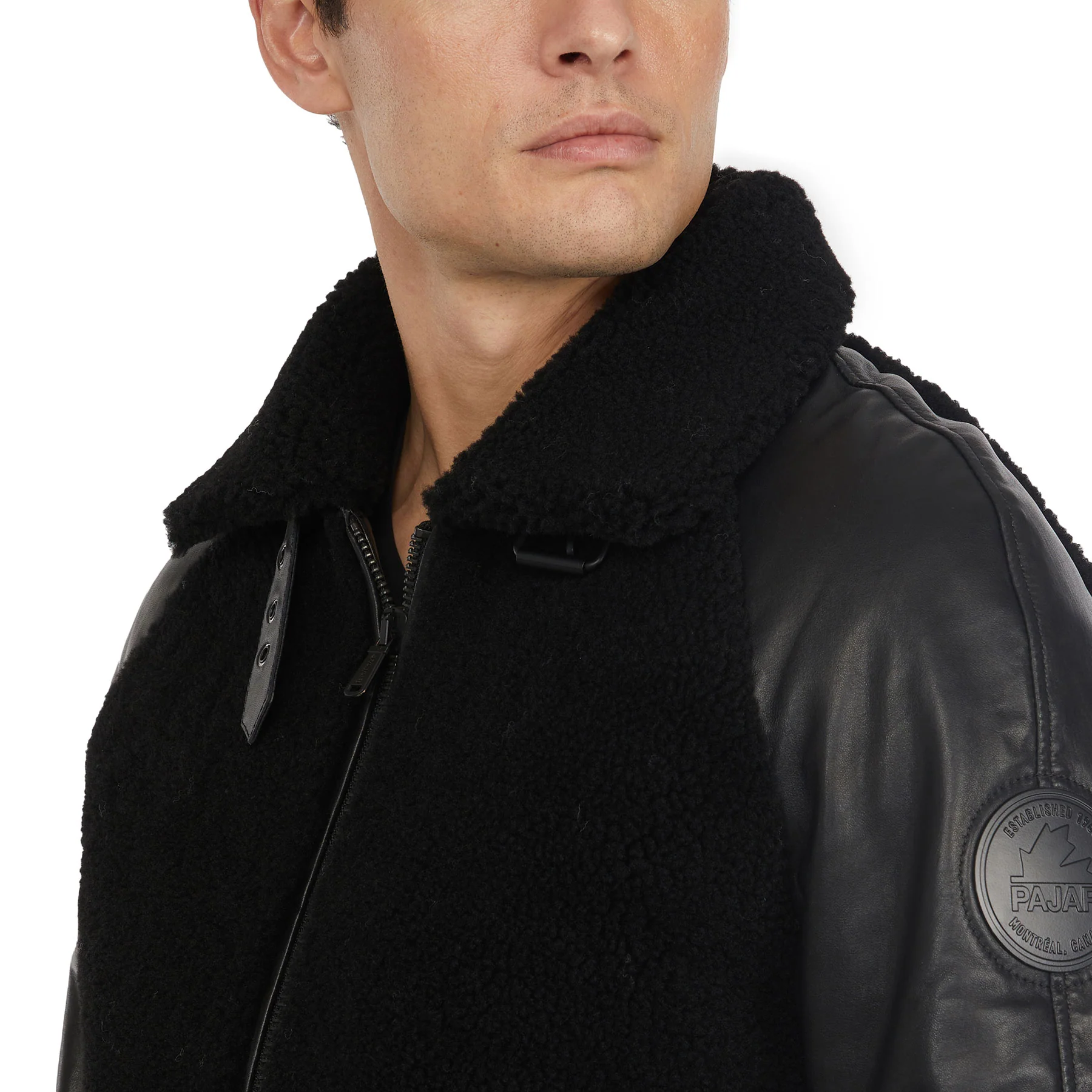 Campbell Men's Shearling and Leather Varsity Jacket - Image 5