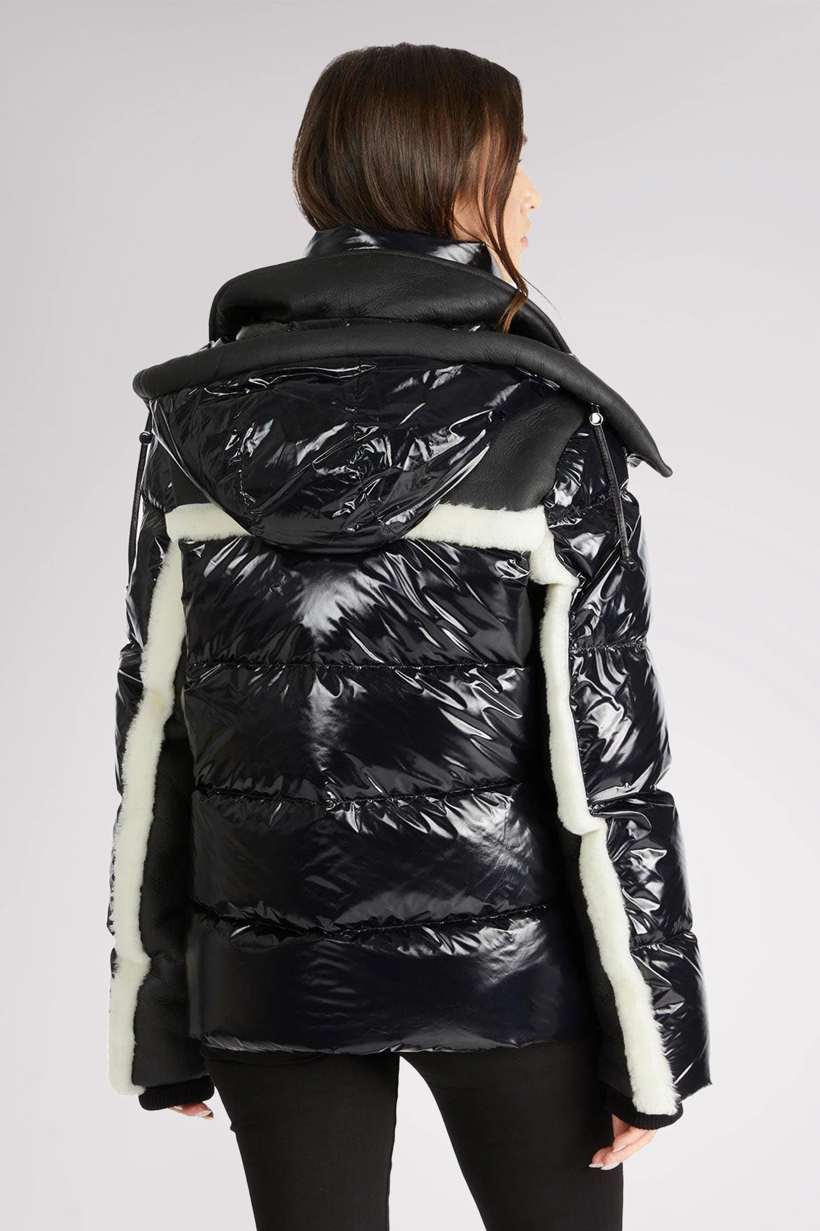 Danique Women's Luxury 3-in-1 Mixed-Media Puffer - Image 5