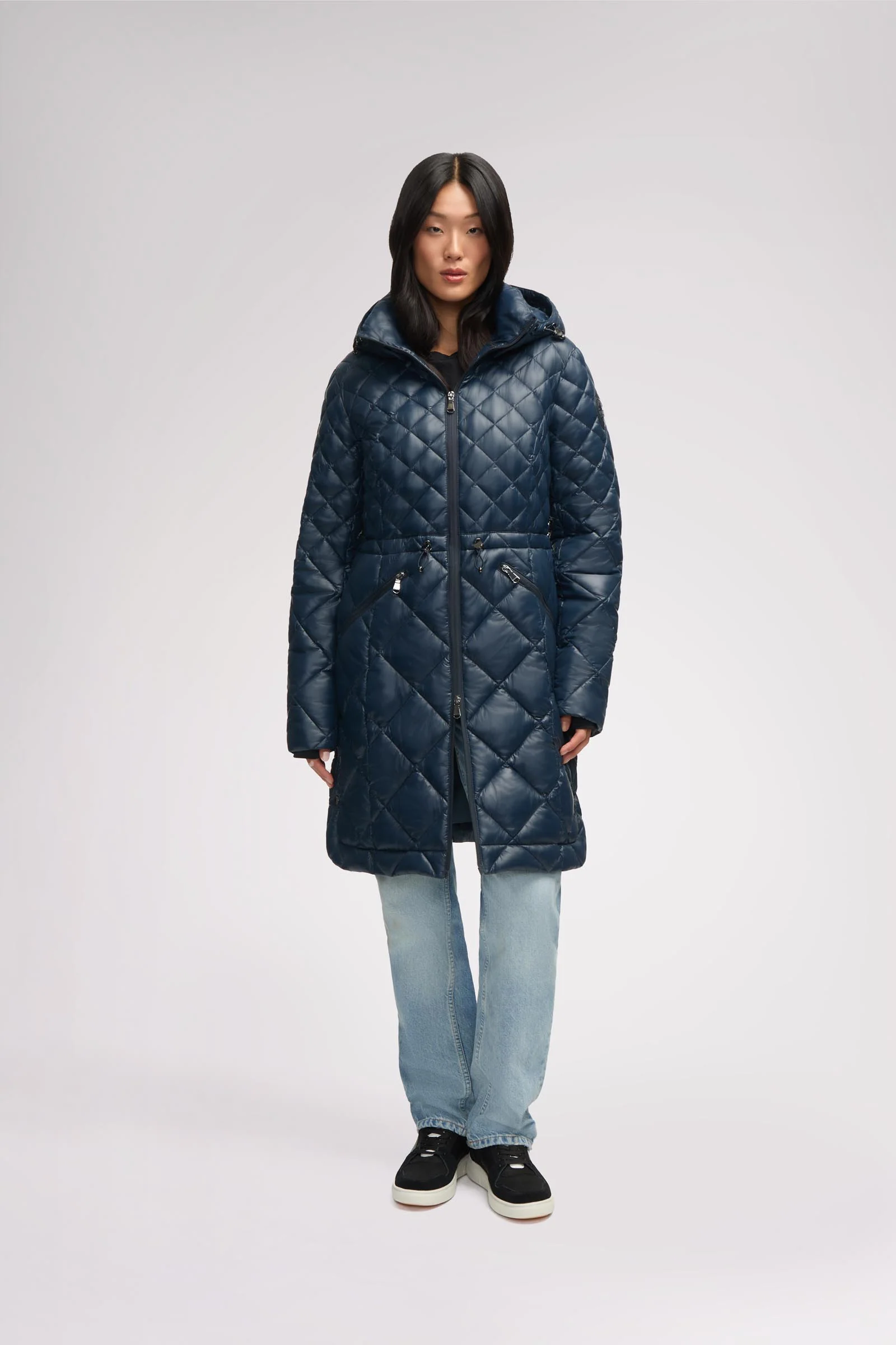 Halona Women's Lightweight Mid Length Puffer - Image 13