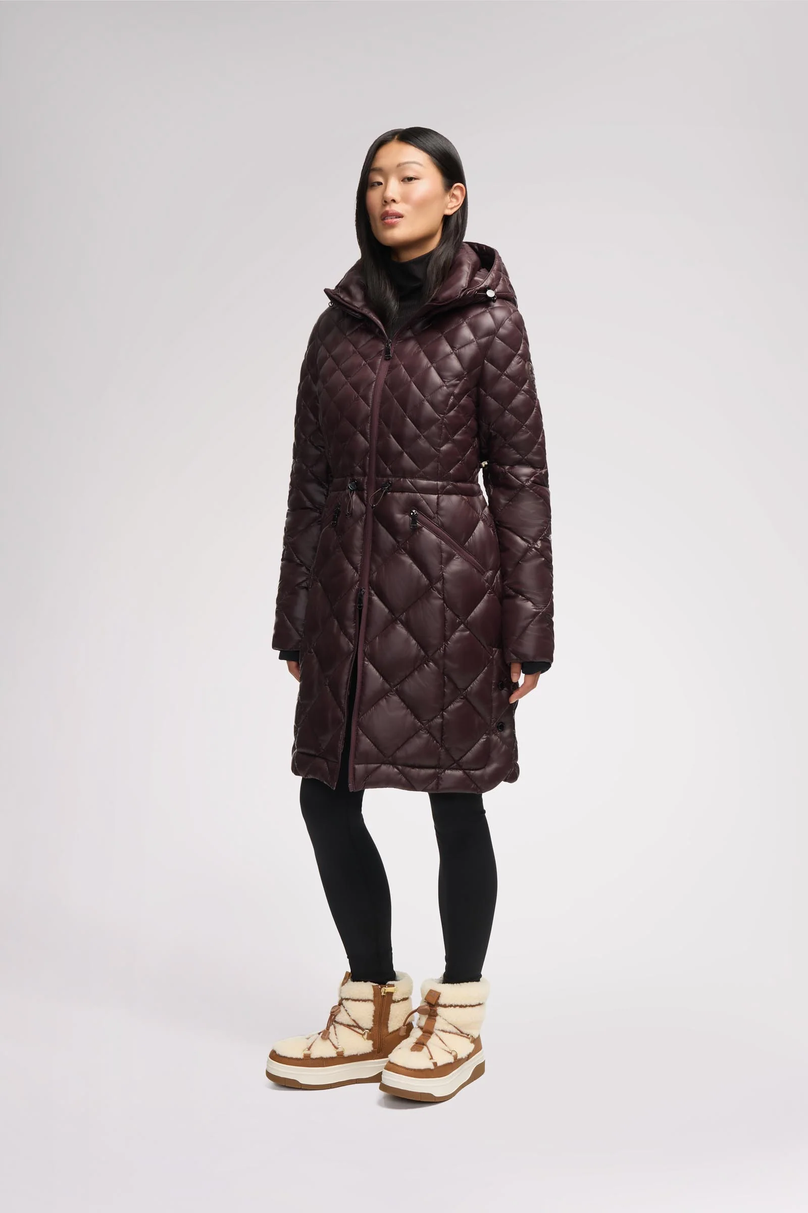 Halona Women's Lightweight Mid Length Puffer - Image 8