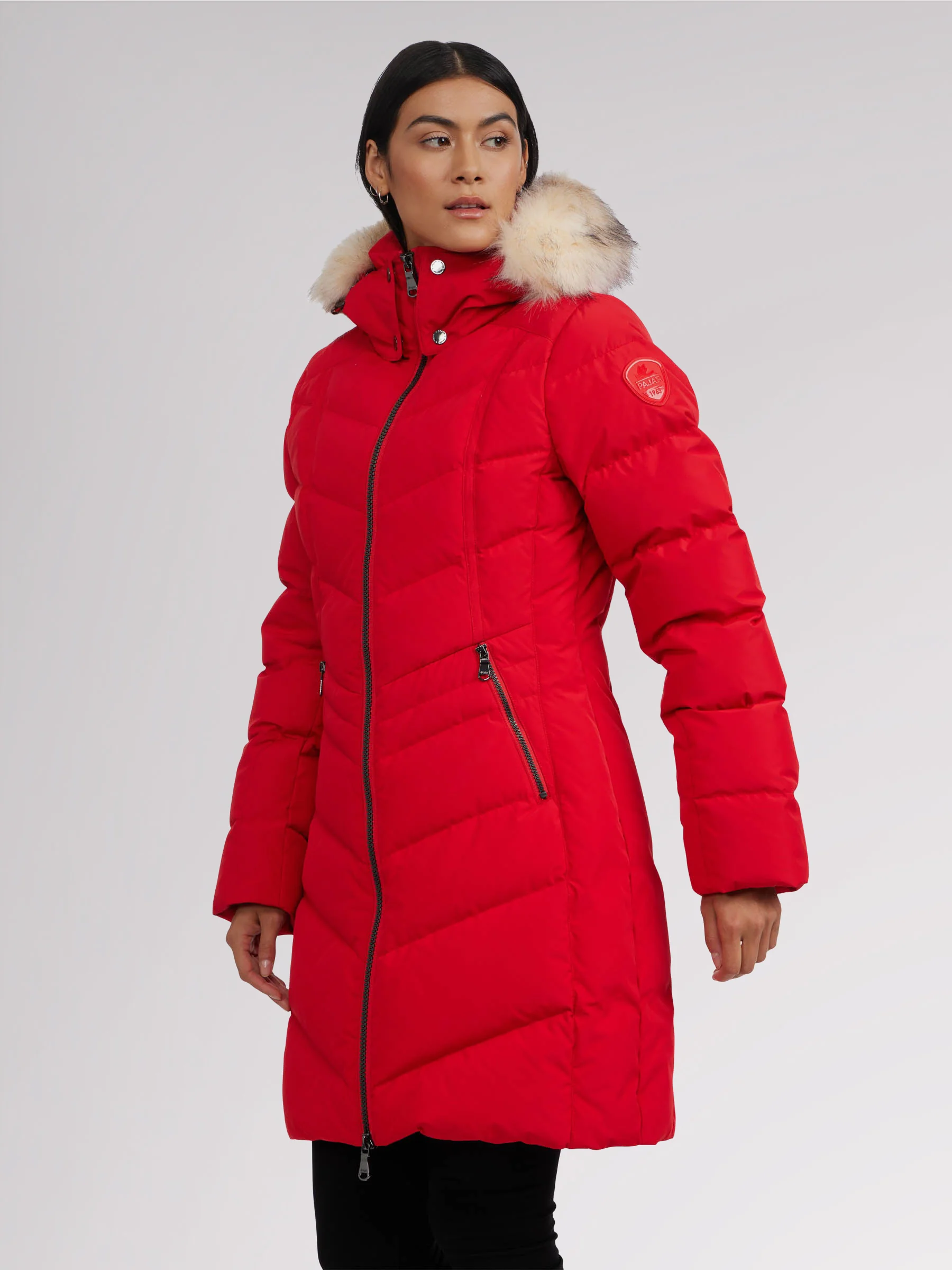 January Women's Quilted Puffer w/ Faux Fur - Image 10