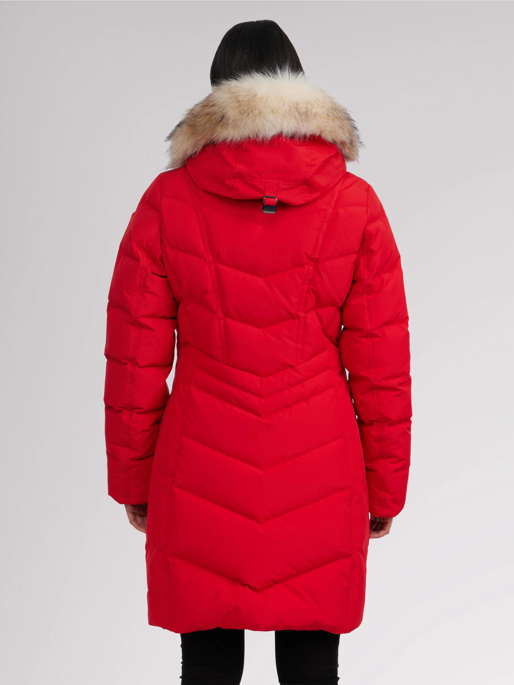 January Women's Quilted Puffer w/ Faux Fur - Image 11