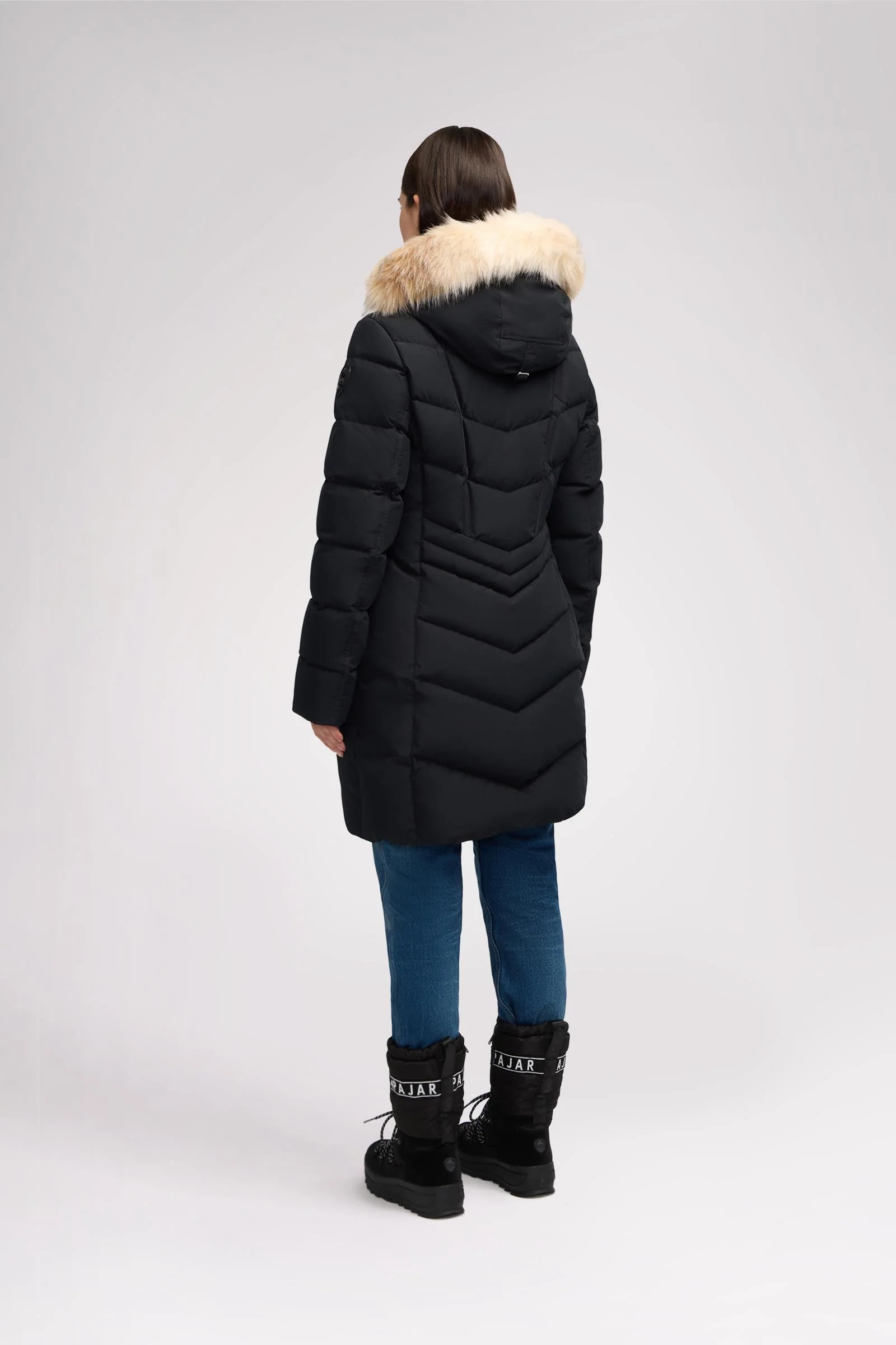January Women's Quilted Puffer w/ Faux Fur - Image 17