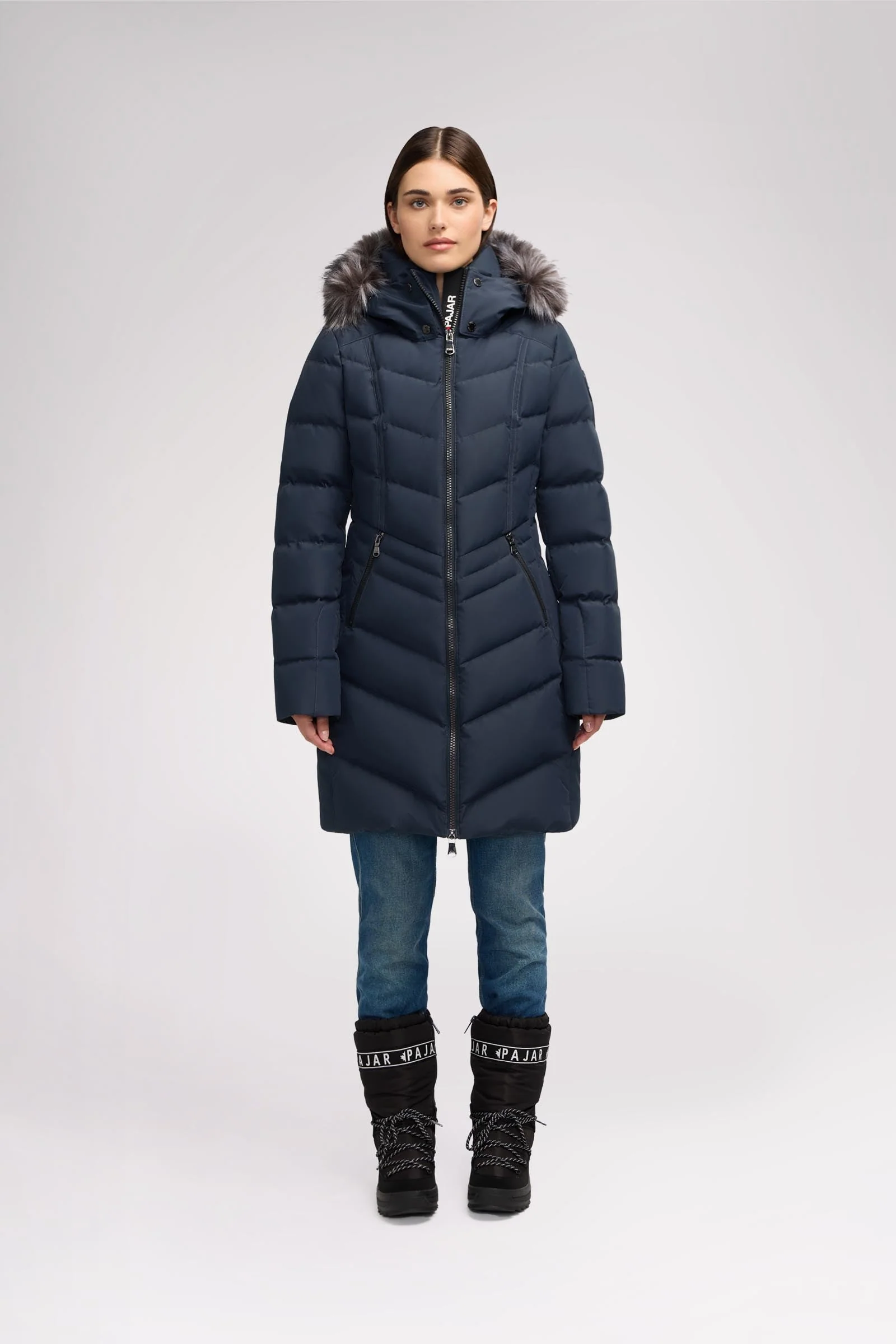 January Women's Quilted Puffer w/ Faux Fur - Image 19