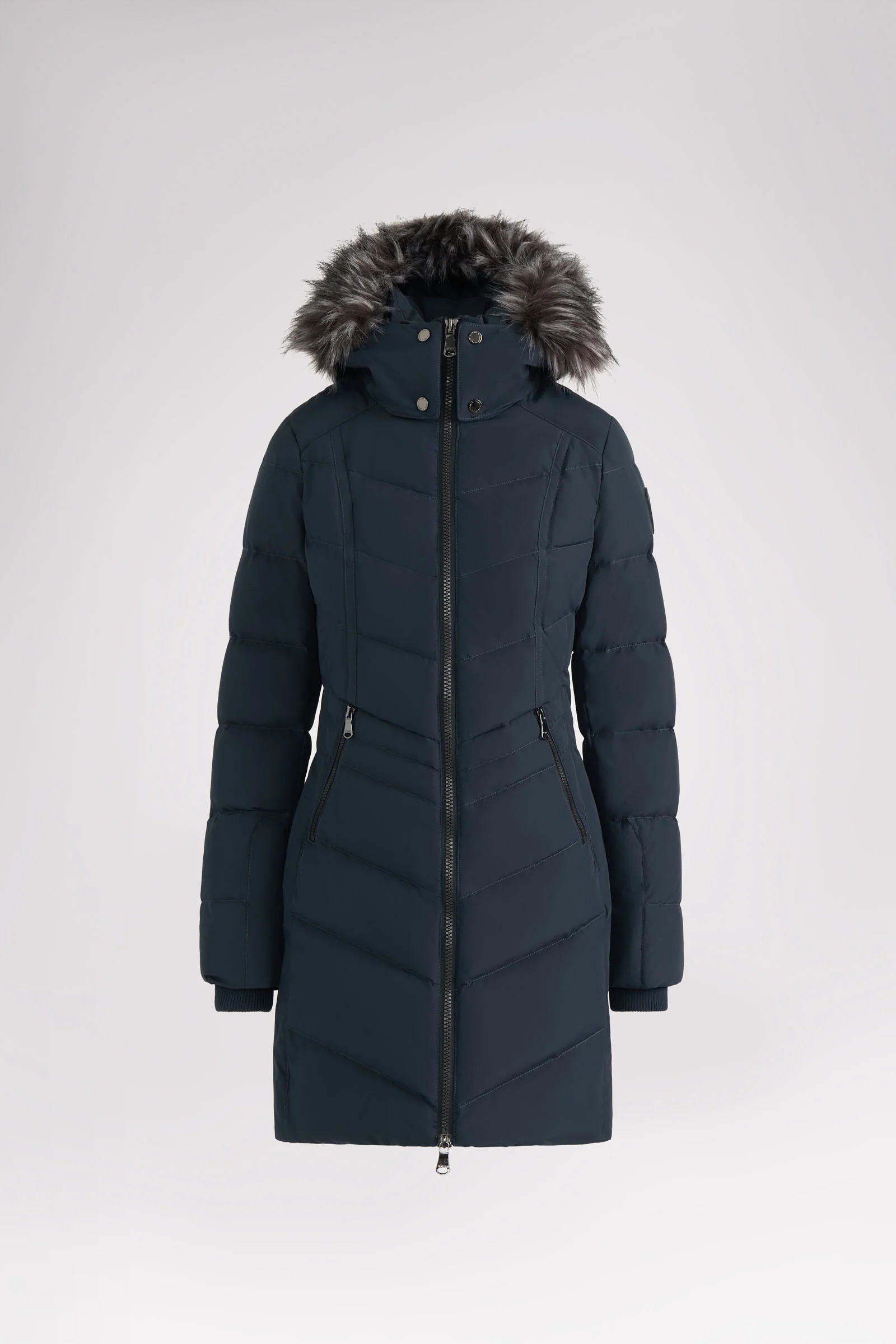 January Women's Quilted Puffer w/ Faux Fur - Image 21