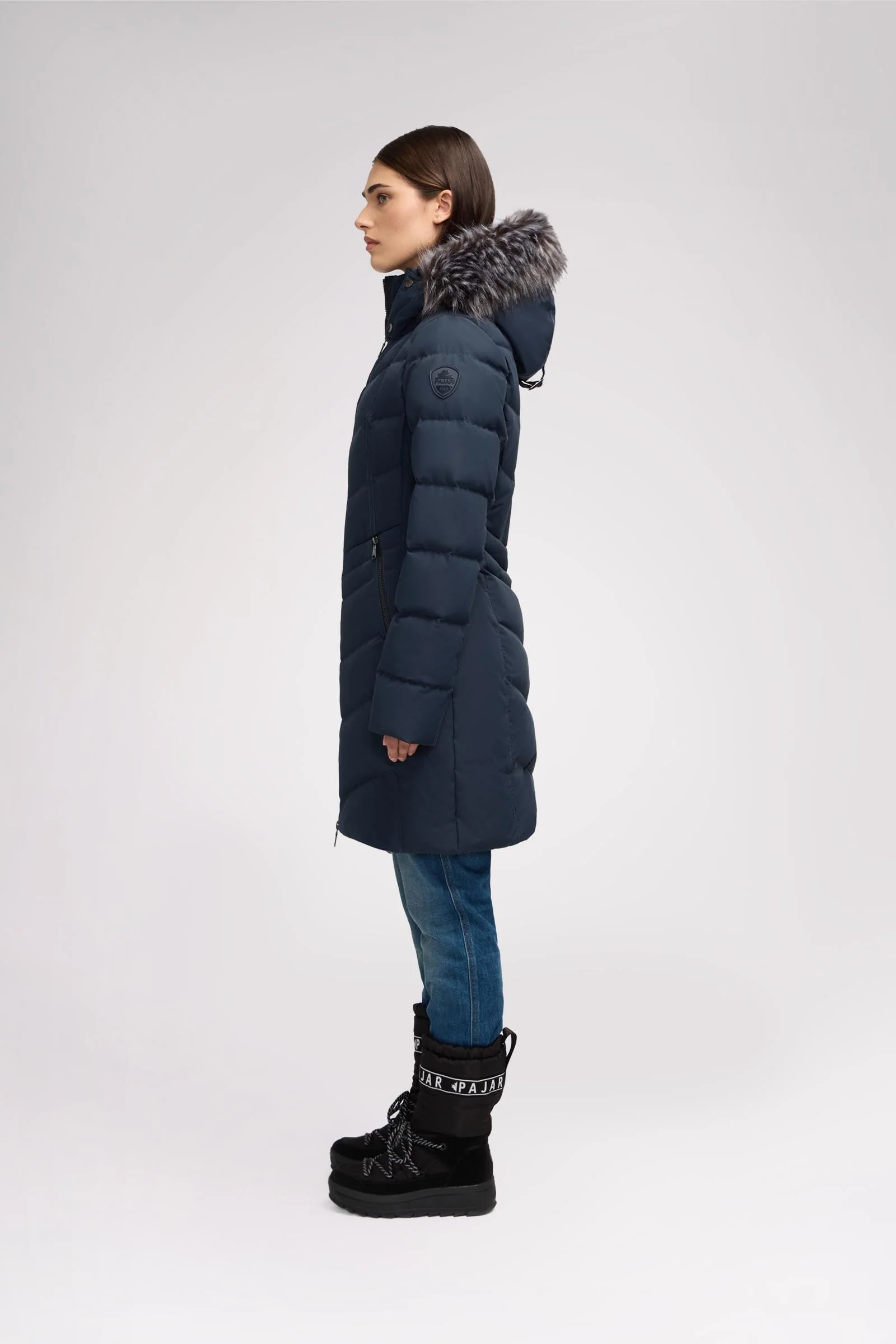 January Women's Quilted Puffer w/ Faux Fur - Image 23