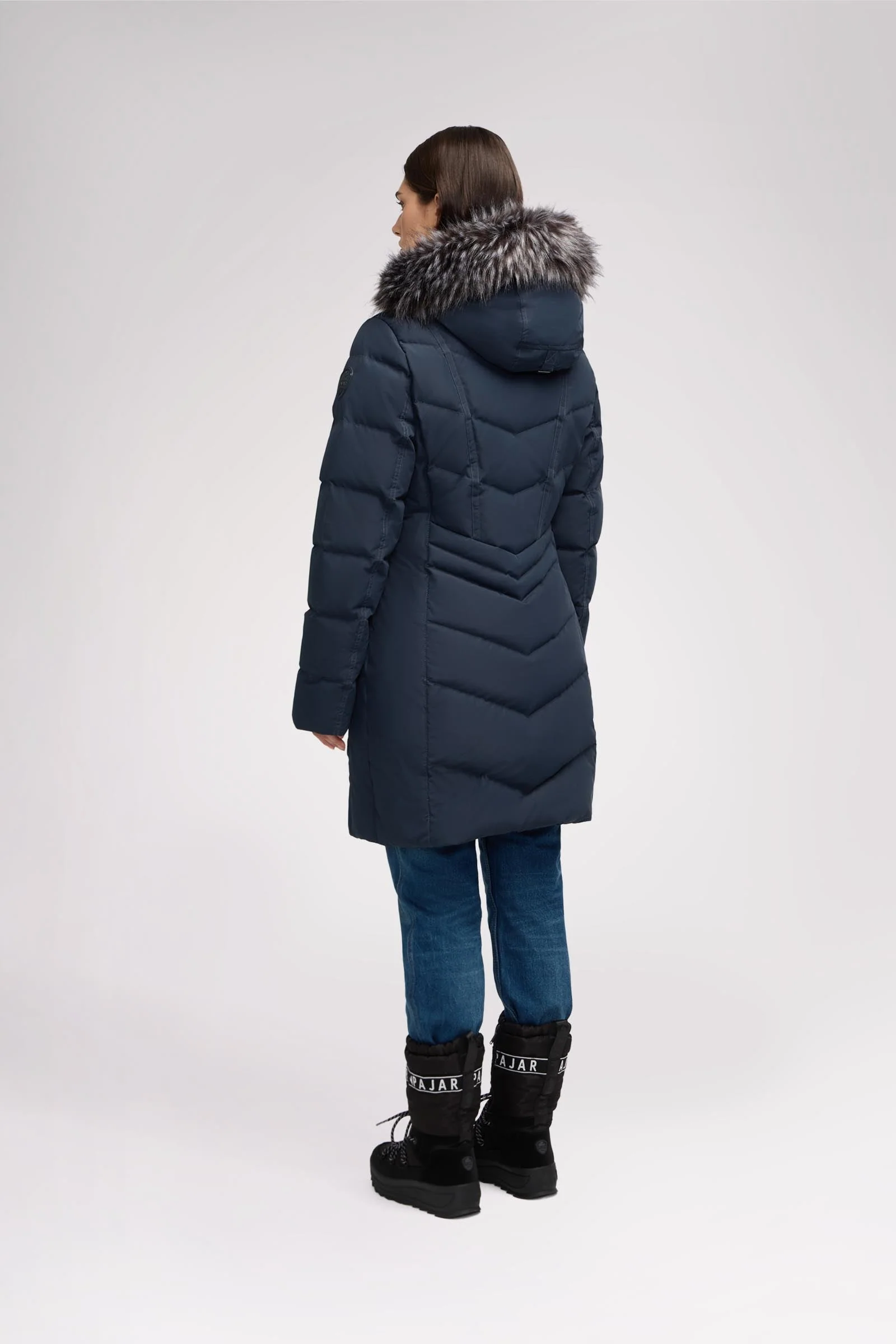 January Women's Quilted Puffer w/ Faux Fur - Image 24