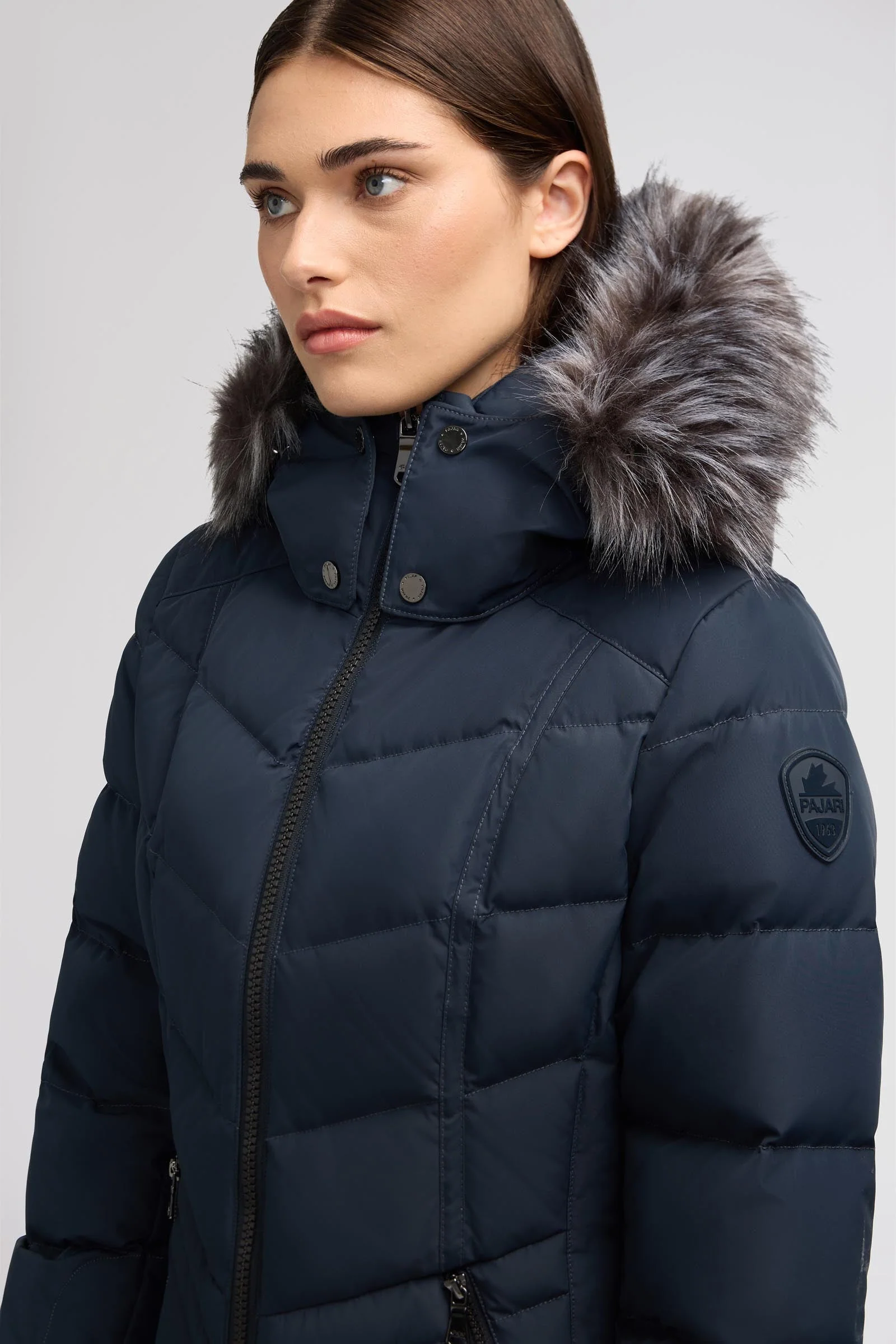 January Women's Quilted Puffer w/ Faux Fur - Image 25