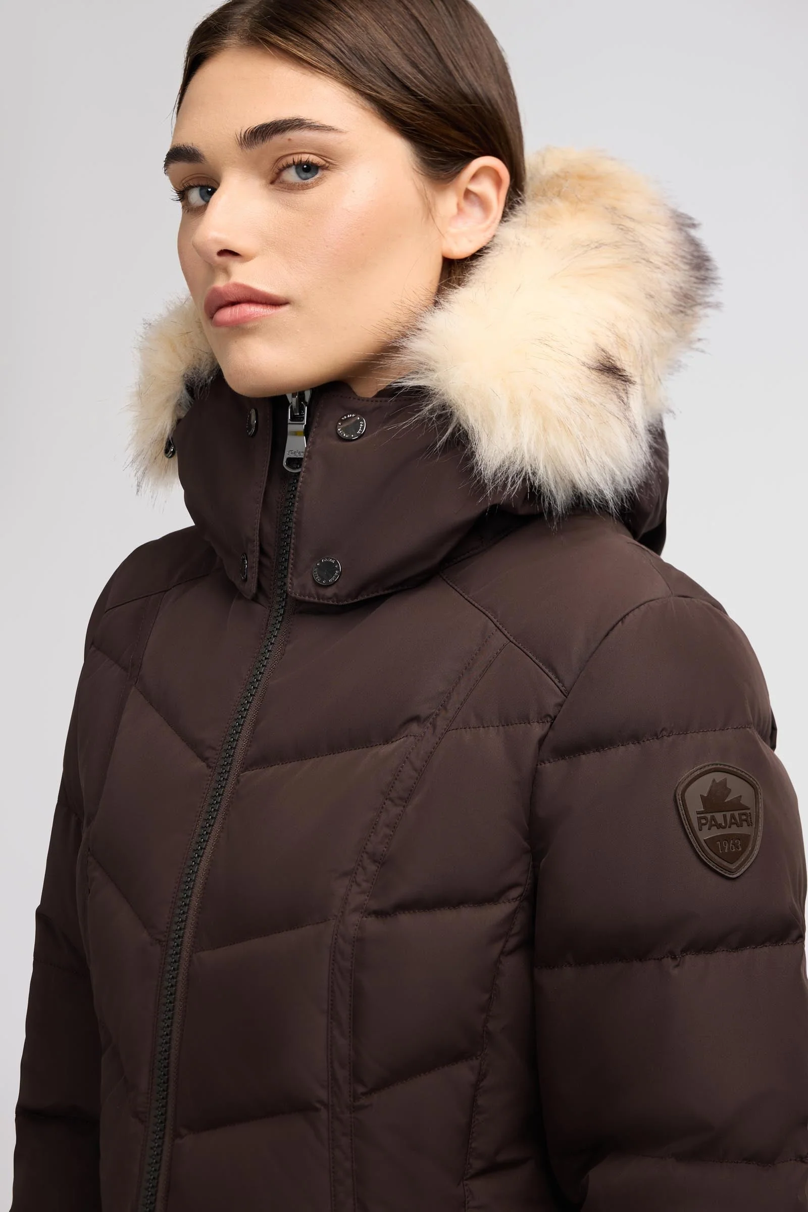 January Women's Quilted Puffer w/ Faux Fur - Image 5