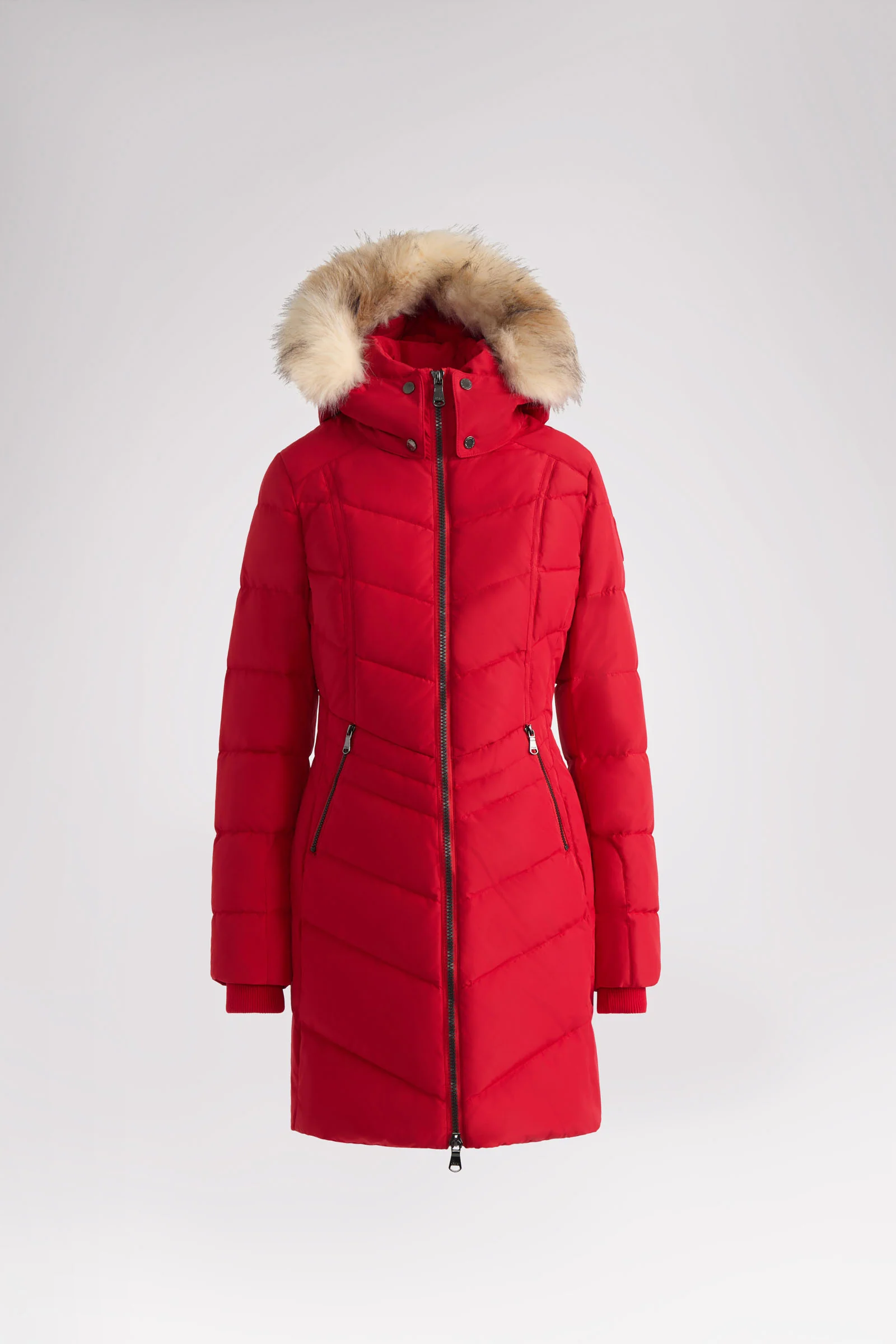 January Women's Quilted Puffer w/ Faux Fur - Image 8