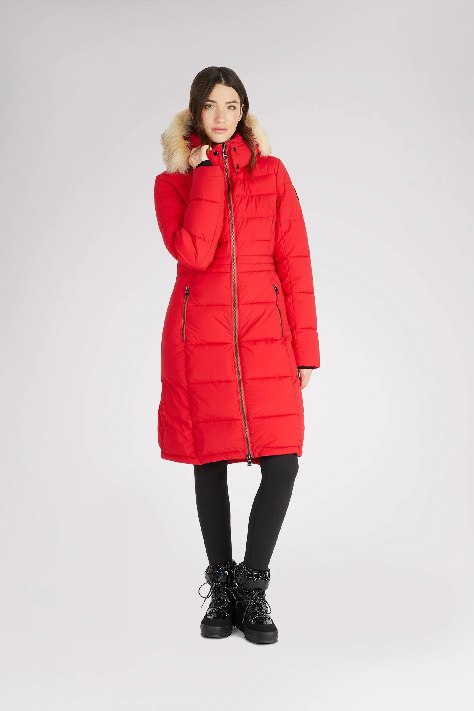 Jupiter Women's Puffer Jacket w/ Faux Fur Trim - Image 5