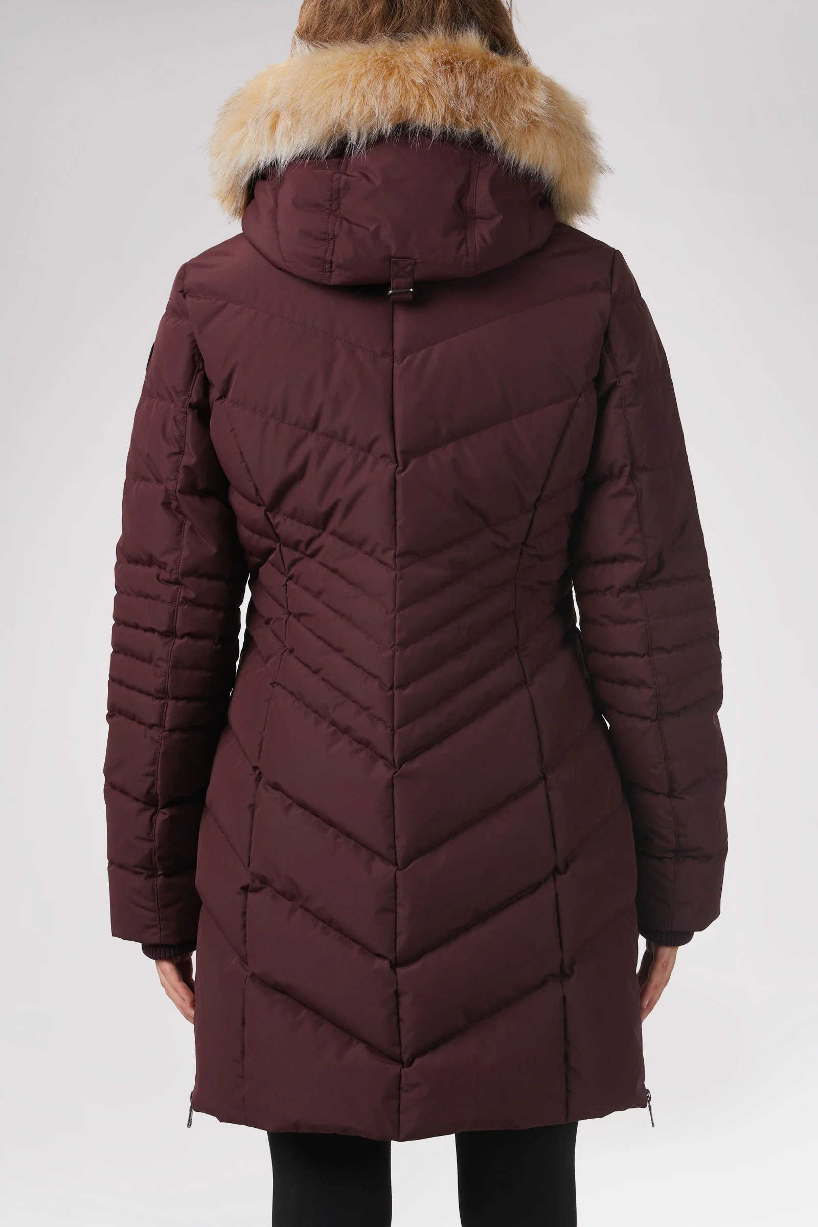 Queens Quilted Puffer w/Faux Fur Hood Trim - Image 13