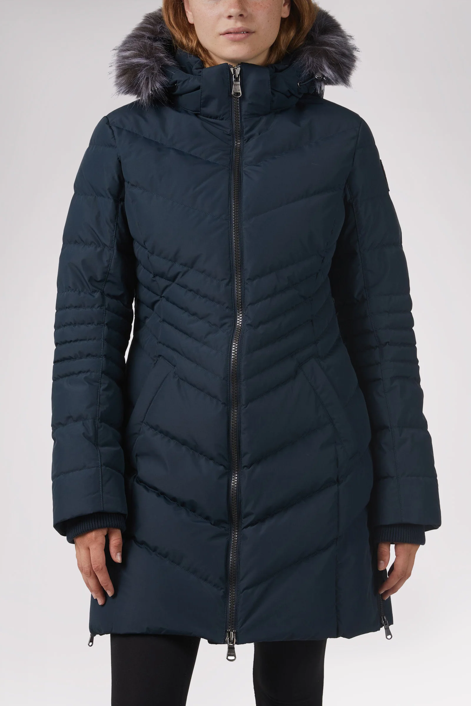 Queens Quilted Puffer w/Faux Fur Hood Trim - Image 16