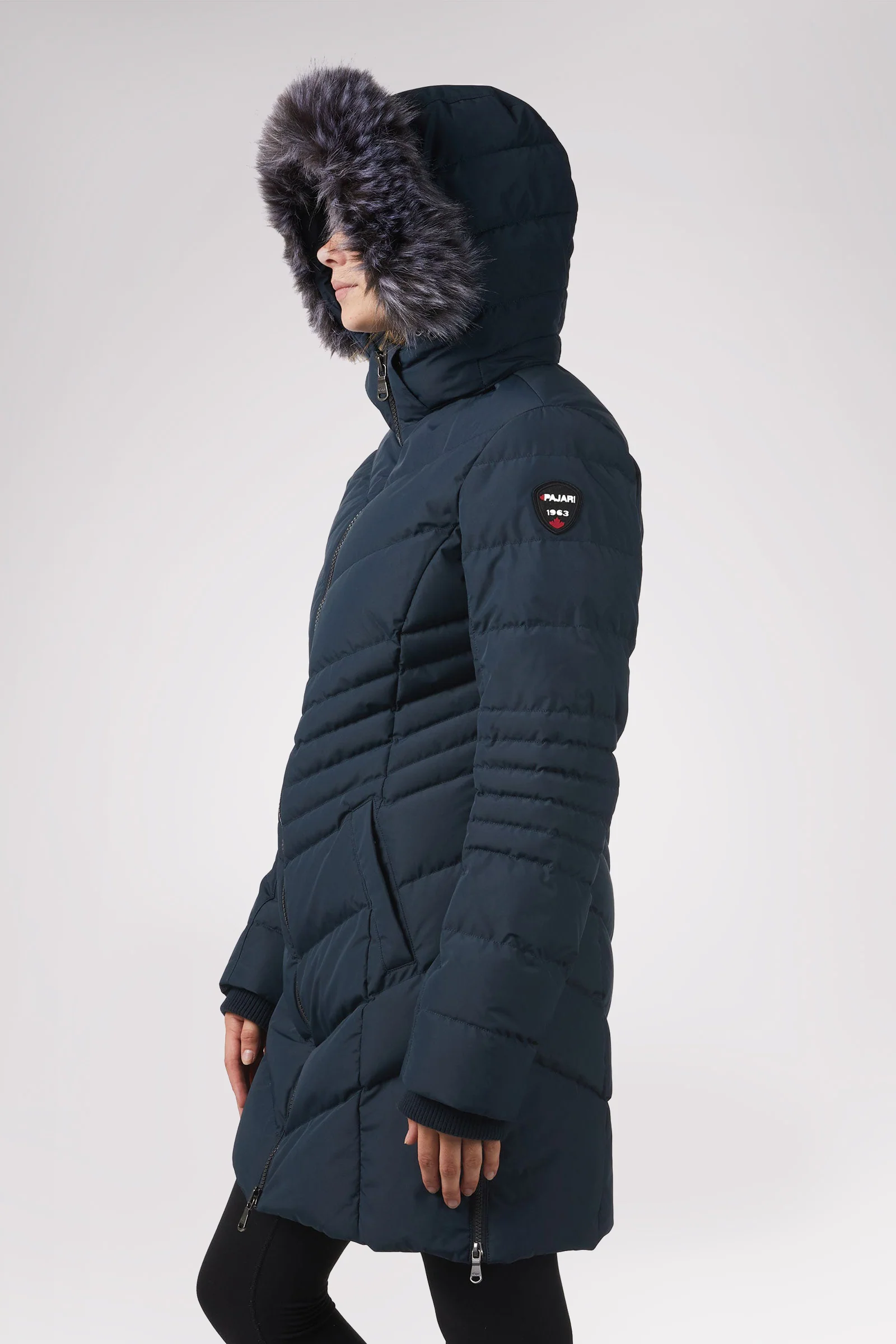 Queens Quilted Puffer w/Faux Fur Hood Trim - Image 19