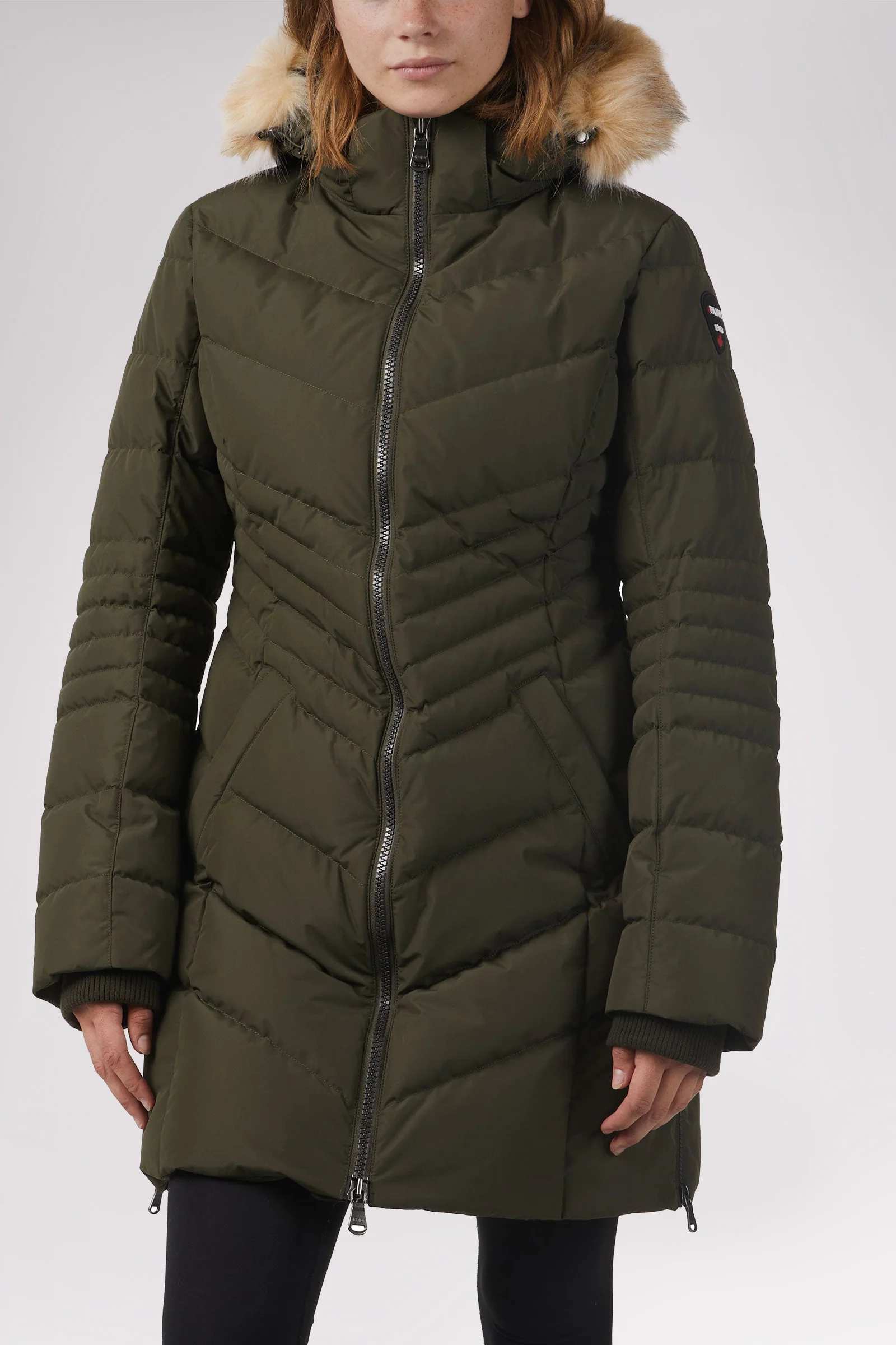 Queens Quilted Puffer w/Faux Fur Hood Trim - Image 7