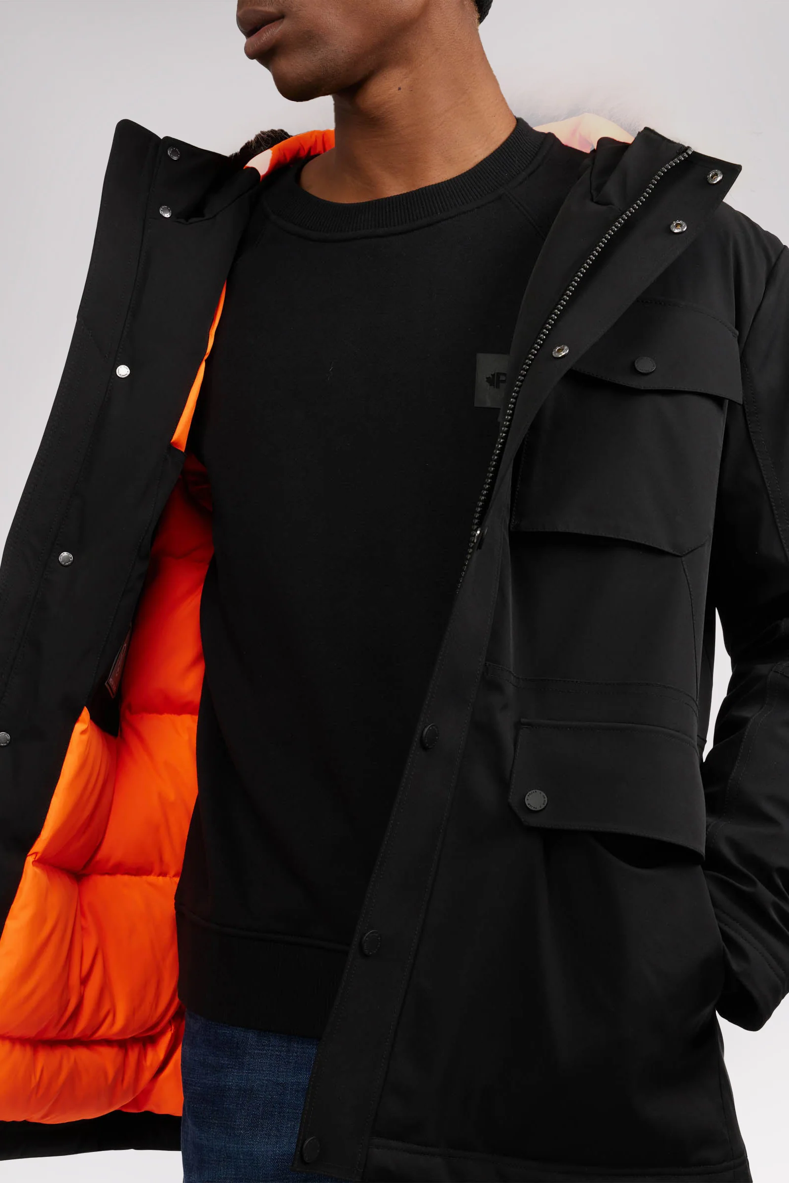 Soren Men's Parka w/Faux Fur Trim - Image 5