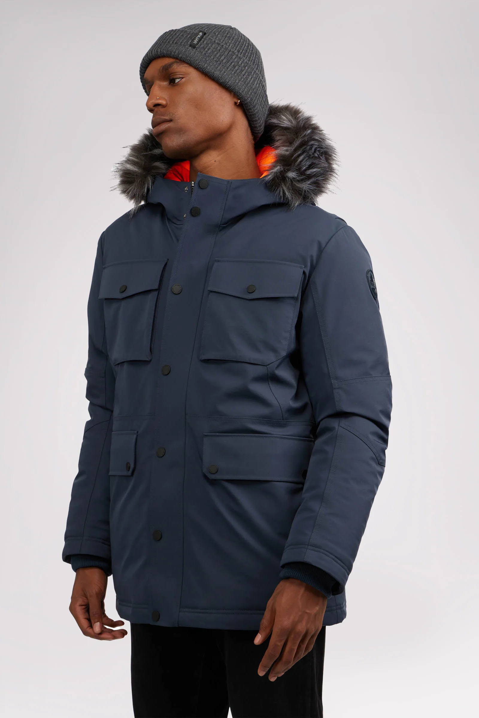 Soren Men's Parka w/Faux Fur Trim - Image 8