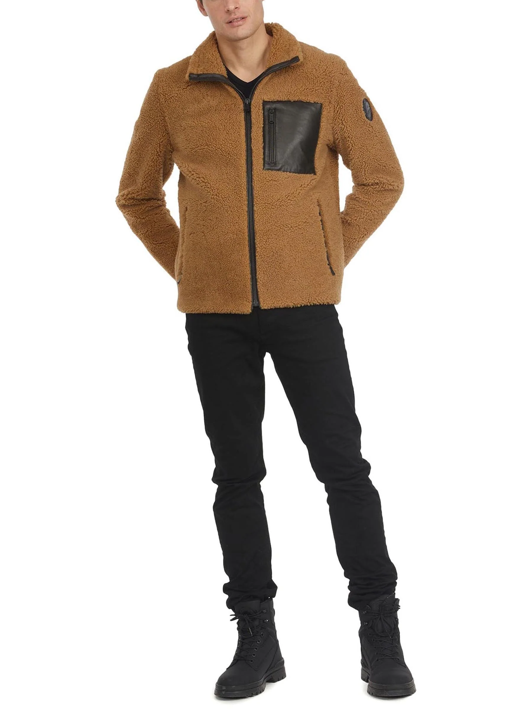 Teddy Men's Sheepskin Coat - Image 10