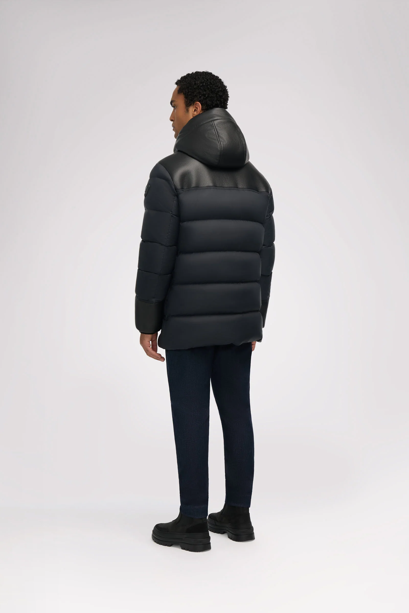 Wolf Men's Faux Shearling Parka Puffer - Image 5
