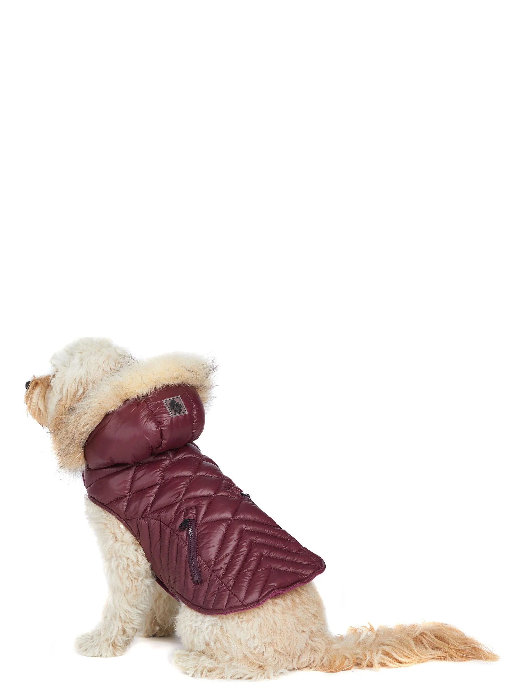 Zola Jacket for Dogs w/Faux Fur Trim - Image 6